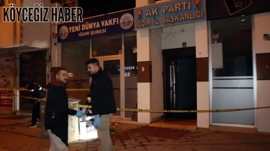 AK Parti Iğdır İl Başkanlığı'na Molotofkokteyli ile Saldırı: 3 Şüpheliden 2'si Yakalandı, 1'i Aranıyor