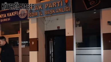 AK Parti Iğdır İl Başkanlığı'na Molotofkokteyli ile Saldırı: 3 Şüpheliden 2'si Yakalandı, 1'i Aranıyor