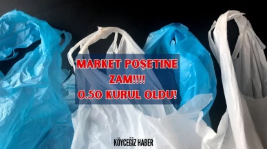 Beklenen Zam Geldi! 2025 Yılında Plastik Market Poşeti Fiyatı 50 Kuruş Olacak!