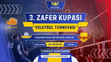 Köyceğiz Plaj Voleybolu Turnuvası'nda 3. Zafer Kupası Sahiplerini Bekliyor! Son Başvuru Tarihi 18 Ağustos!