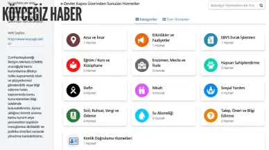 Köyceğiz Belediyesi E-belediye ve Hizmetler