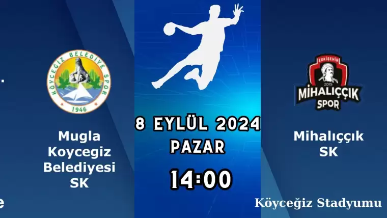 Köyceğiz Belediyesi ile Eskişehir Mihalıççık takımları, Hentbol Erkekler Süper Ligi maçında karşı karşıya gelecek. Maçın canlı yayın saati 08-09-2024 Pazar günü saat 14:00'da THF TV Youtube kanalından gerçekleşecek. Sporseverler, karşılaşmayı şifresiz olarak izleyebilecekler. Maçın yayın detayları ve platform bilgileri ise aşağıda verilmiştir.