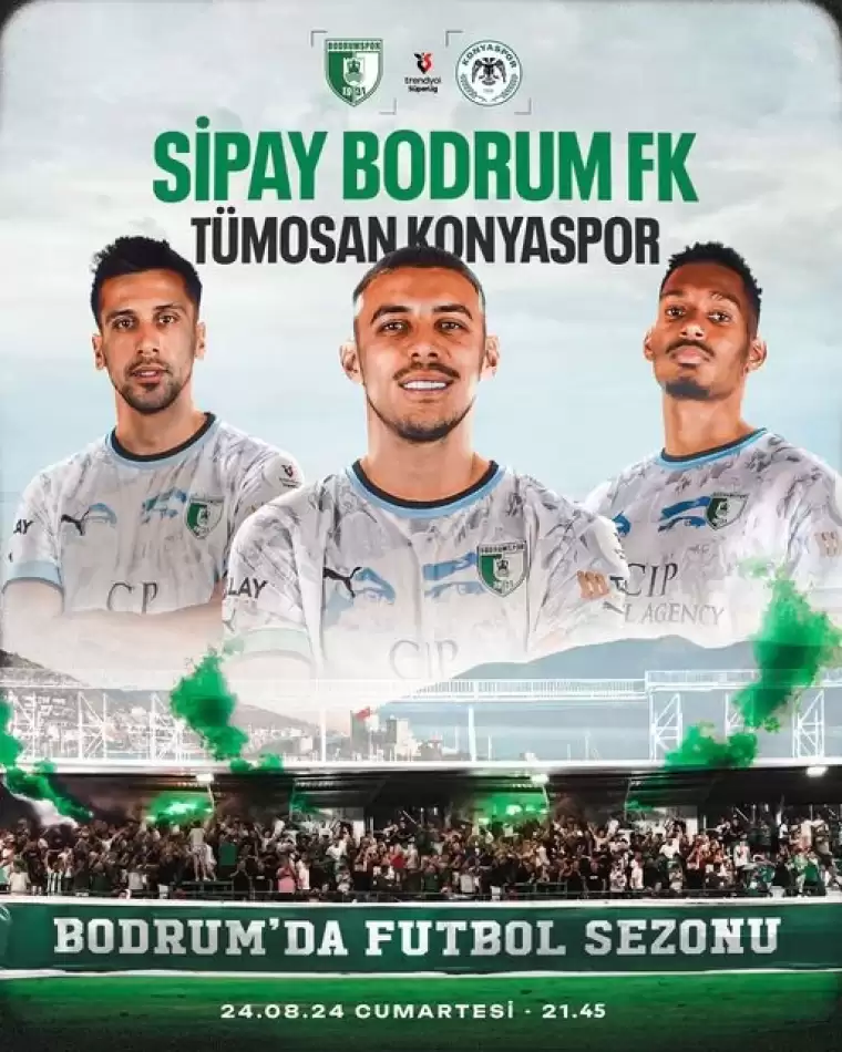 Bodrumspor - Konyaspor Canlı İzle: maçı ne zaman, saat kaçta ve hangi kanalda?