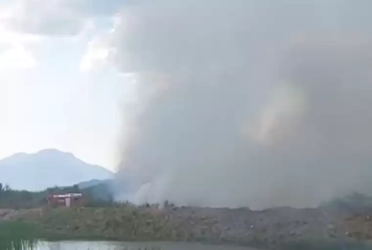 Muğla'nın Köyceğiz ilçesinde yıldırım düşmesi sonucu çıkan sazlık yangını, itfaiye ekiplerinin müdahalesiyle kontrol altına alındı. Yangının nedeni olarak yıldırım düşmesi gösterilirken, soğutma çalışmaları devam ediyor. Bölge halkı rahat bir nefes alırken, yetkililer vatandaşları dikkatli olmaları konusunda uyardı.