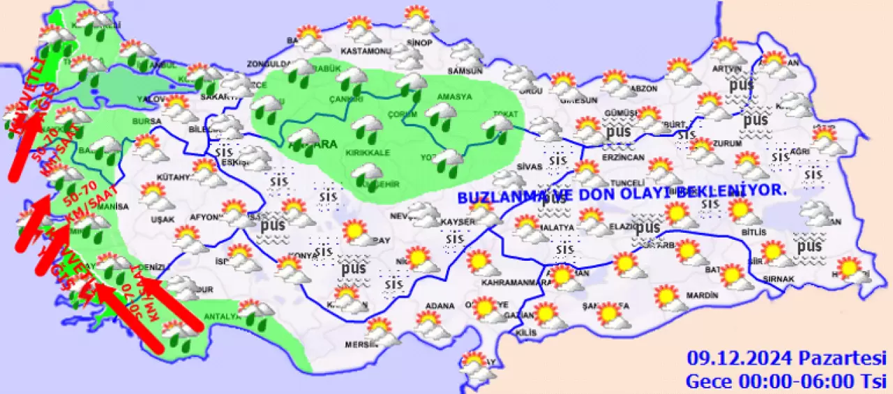 HAVA DURUMU TAHMİNLERİ İL İL 9 ARALIK 2024 | Yeni haftada hava nasıl olacak Bugün kar ve yağmur yağacak mı Meteorolojiden İstanbula son dakika yağış uyarısı