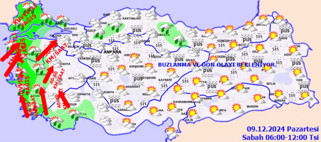 HAVA DURUMU TAHMİNLERİ İL İL 9 ARALIK 2024 | Yeni haftada hava nasıl olacak Bugün kar ve yağmur yağacak mı Meteorolojiden İstanbula son dakika yağış uyarısı