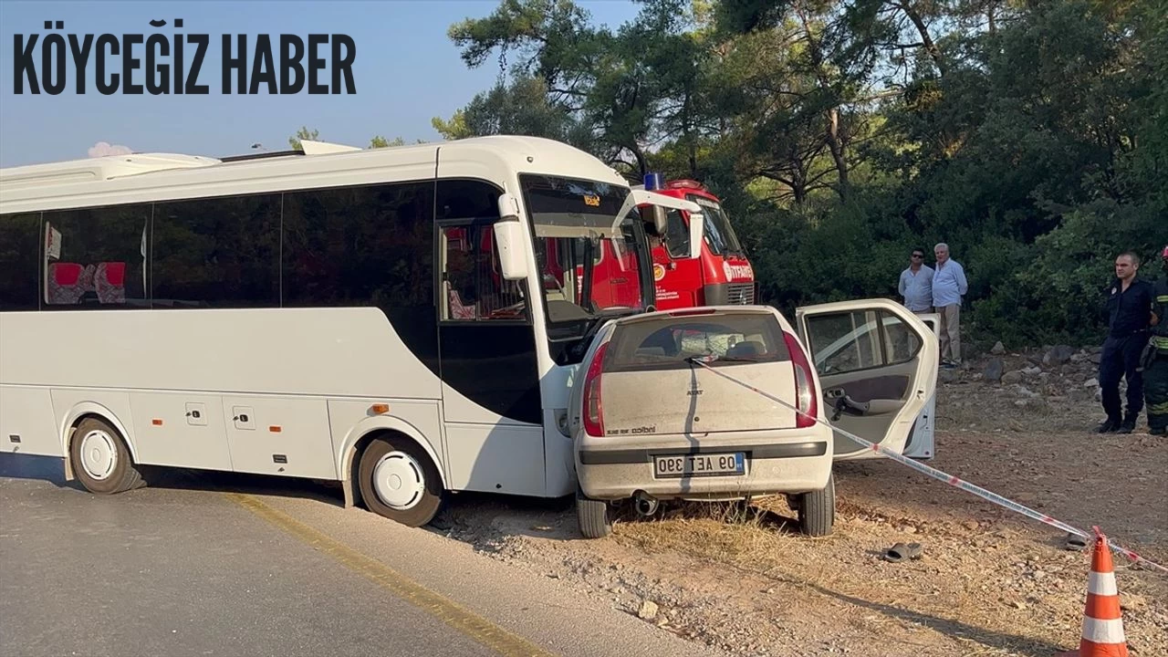 Bodrum'da midibüsle otomobil Çarpıştı: Ersan Akbay Öldü 1 kişide yaralandı!