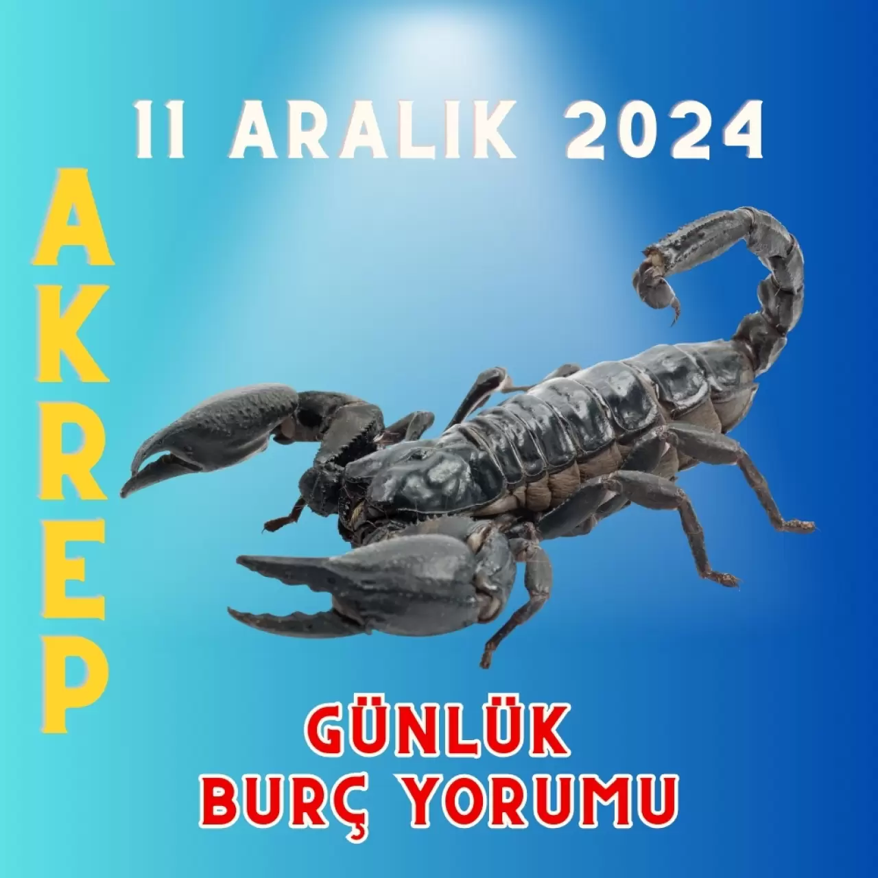 11 Aralık 2024 Akrep Burcu Günlük Burç Yorumları Erkeği, Kadını, Aşk, Şans, Kariyer, Cinsellik Yorumu