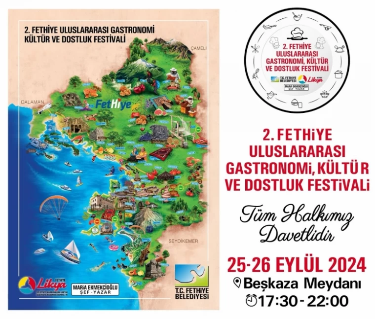 Fethiye Gastronomi Kültür ve Dostluk Festivali Ne Zaman?  25 Eylül 2024 Çarşamba ve 26 Eylül 2024 Perşembe günlerinde gerçekleşecek.